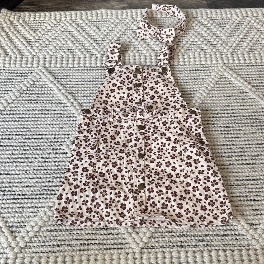 T.J.Maxx Kids flower Print Bib and Headband Set
